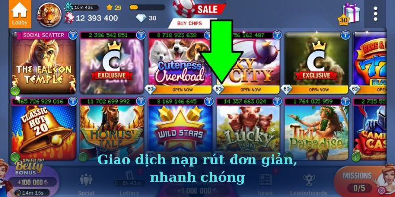 Giao dịch nạp rút đơn giản, nhanh chóng