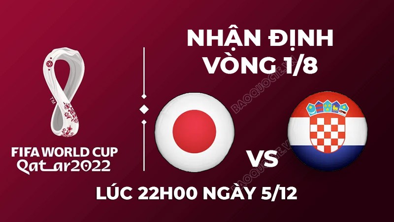 Kèo châu Á trận đấu giữa đội tuyển Croatia và Nhật Bản trong khuôn khổ World Cup 2022